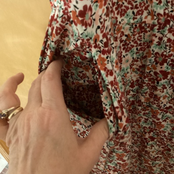 NWT Torrid long sleeved v-neck floral dress, size 1 - Picture 6 of 10